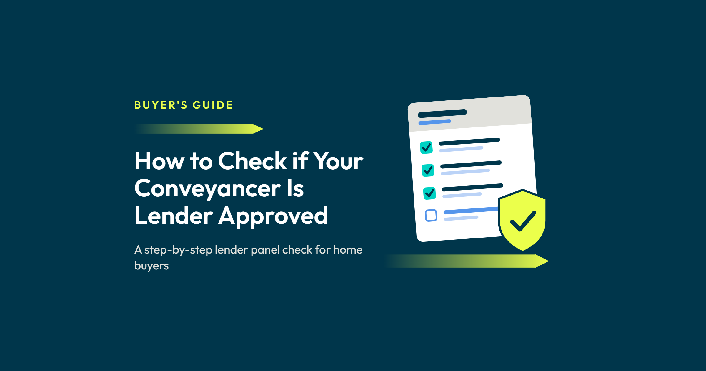 How to check if your conveyancer is lender approved
